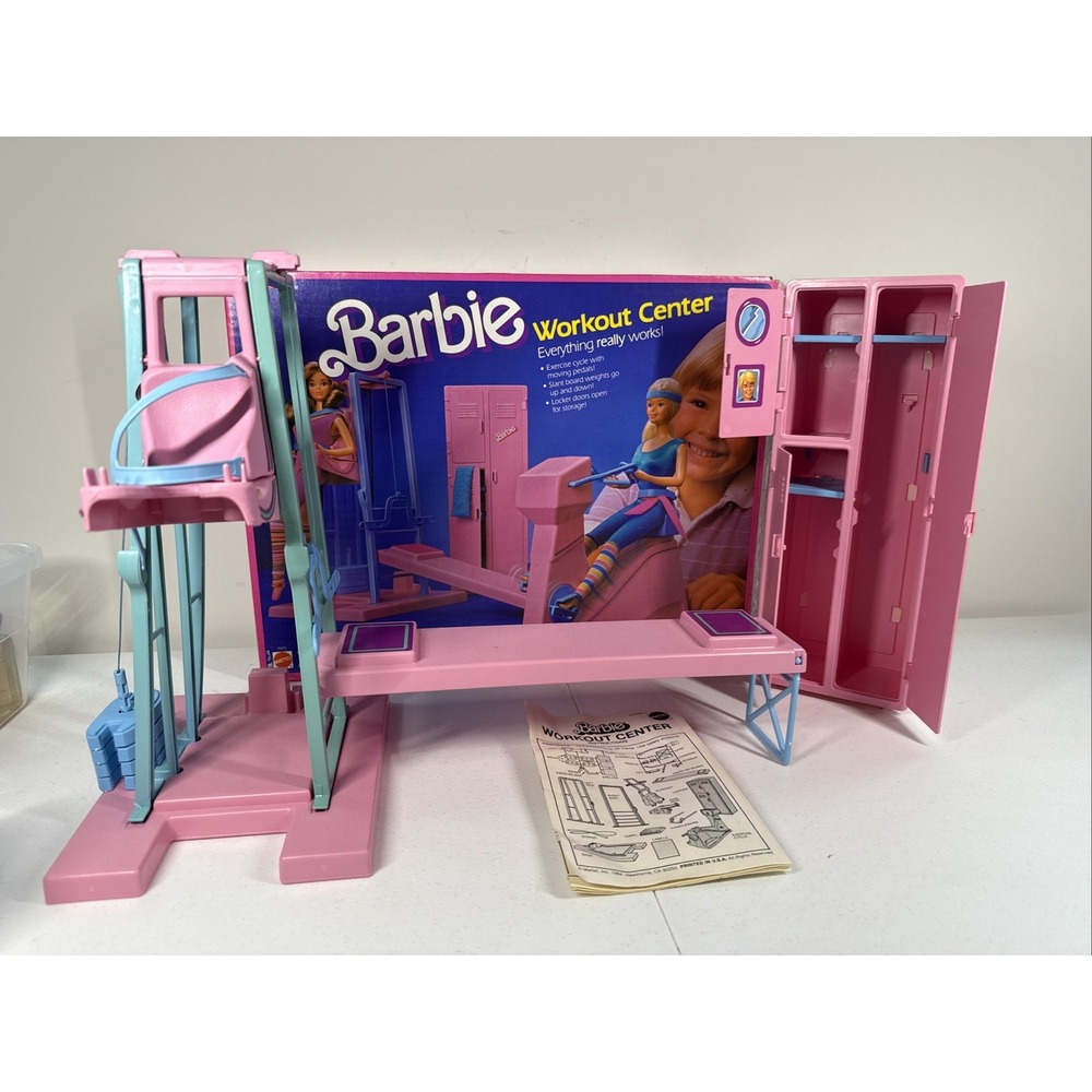Barbie work out center box 7975 1984 near complete Missing‎ Bike